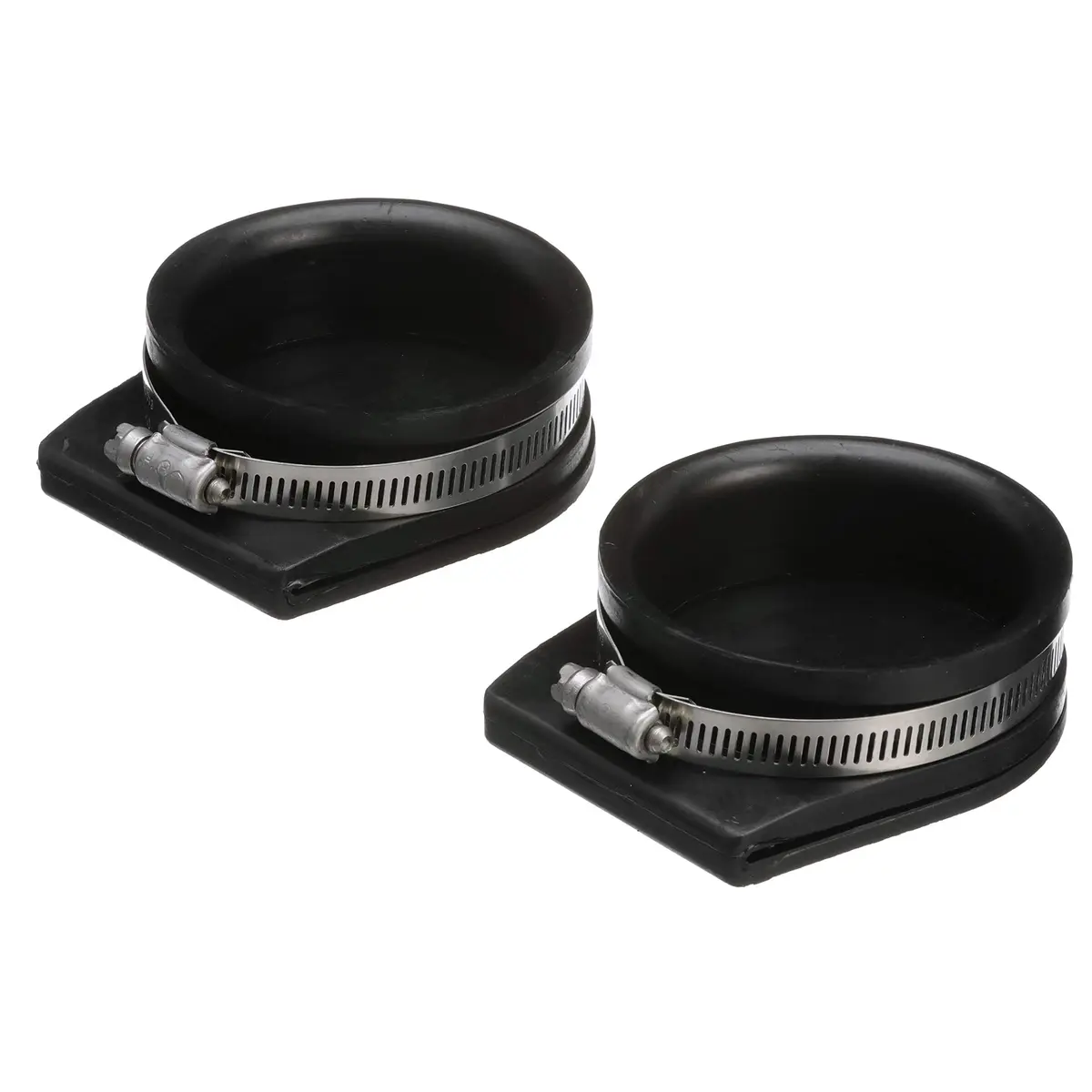 Seachoice Exhaust Guard Covers, Fits 4 in. OD Pipe, Black Rubber with Stainless Steel Hose Clamp | Marine-Grade Weather-Resistant - view 2