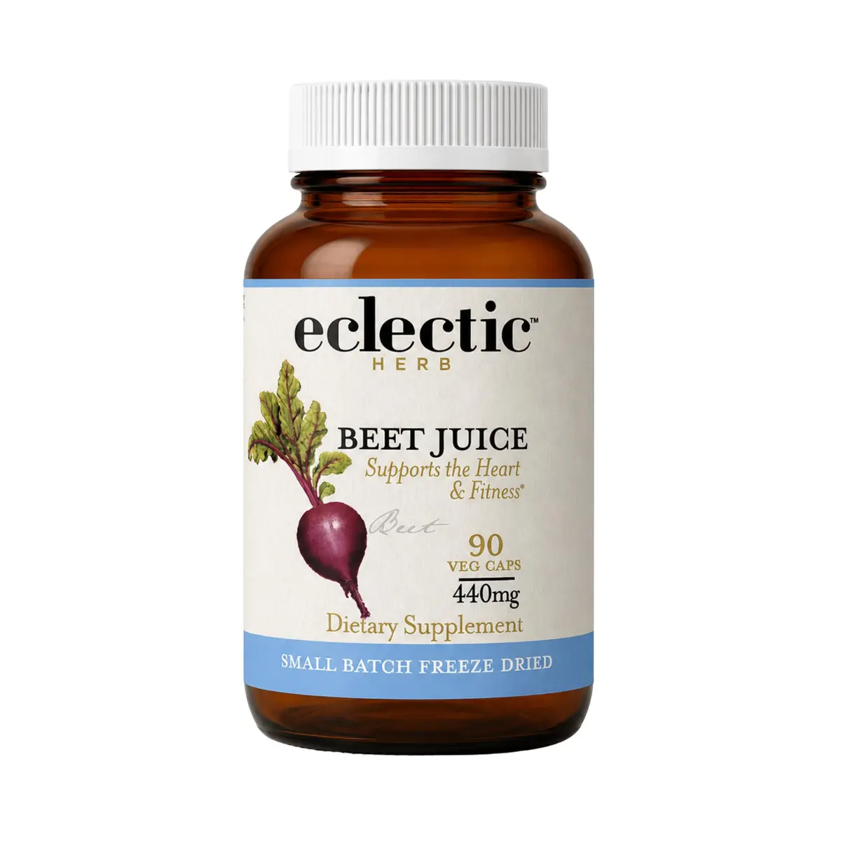 ECLECTIC INSTITUTE Organic Beet Juice Capsules 90 CT | Supports Heart & Circulatory Health - main product image