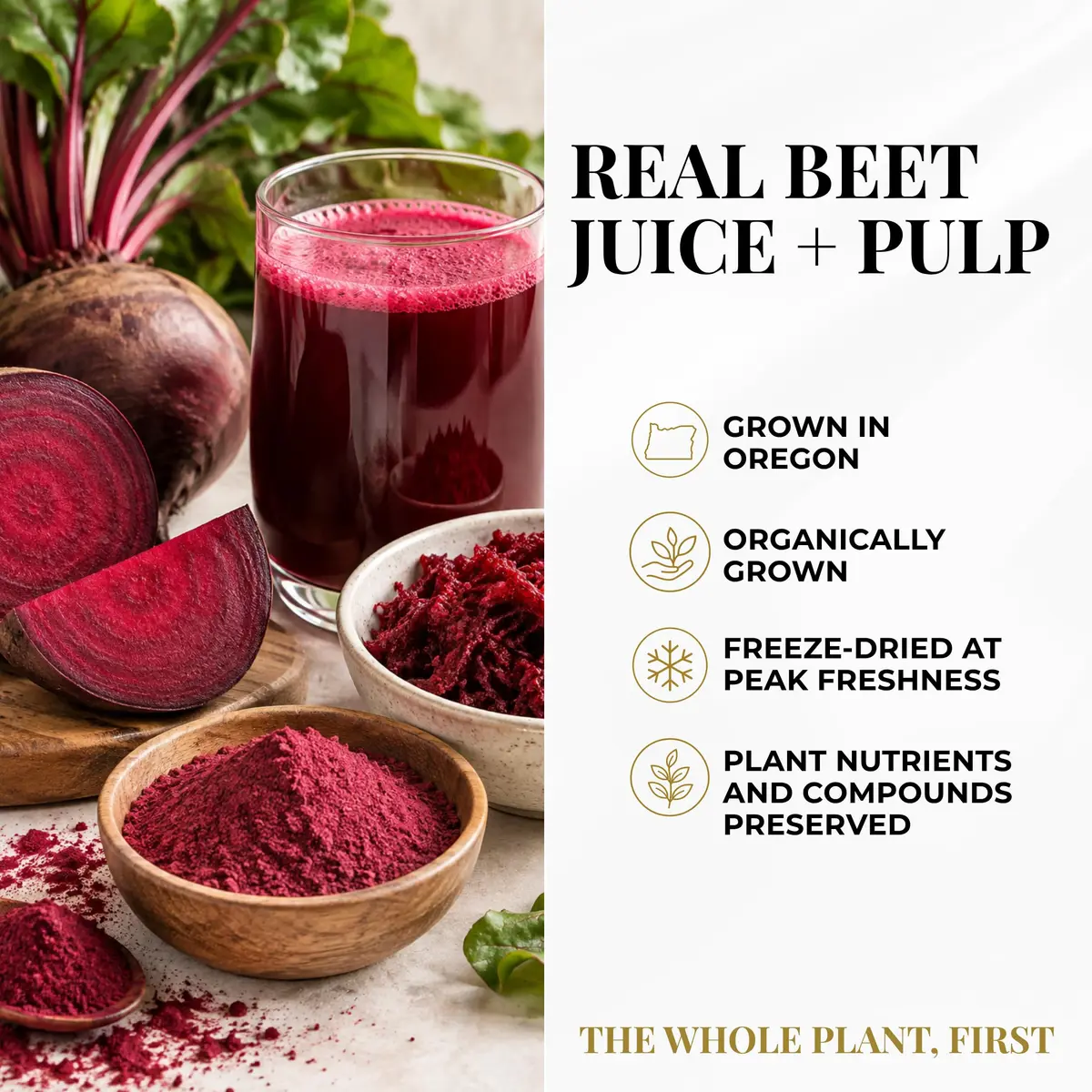 ECLECTIC INSTITUTE Organic Beet Juice Capsules 90 CT | Supports Heart & Circulatory Health - view 5
