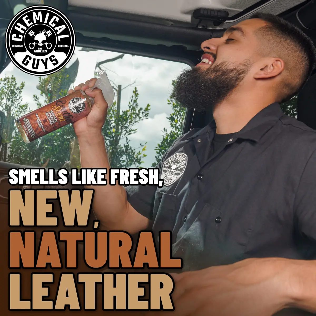 Chemical Guys Leather Scent Air Freshener & Odor Neutralizer Spray, 16 oz | Authentic Leather Fragrance for Cars & Home - view 5