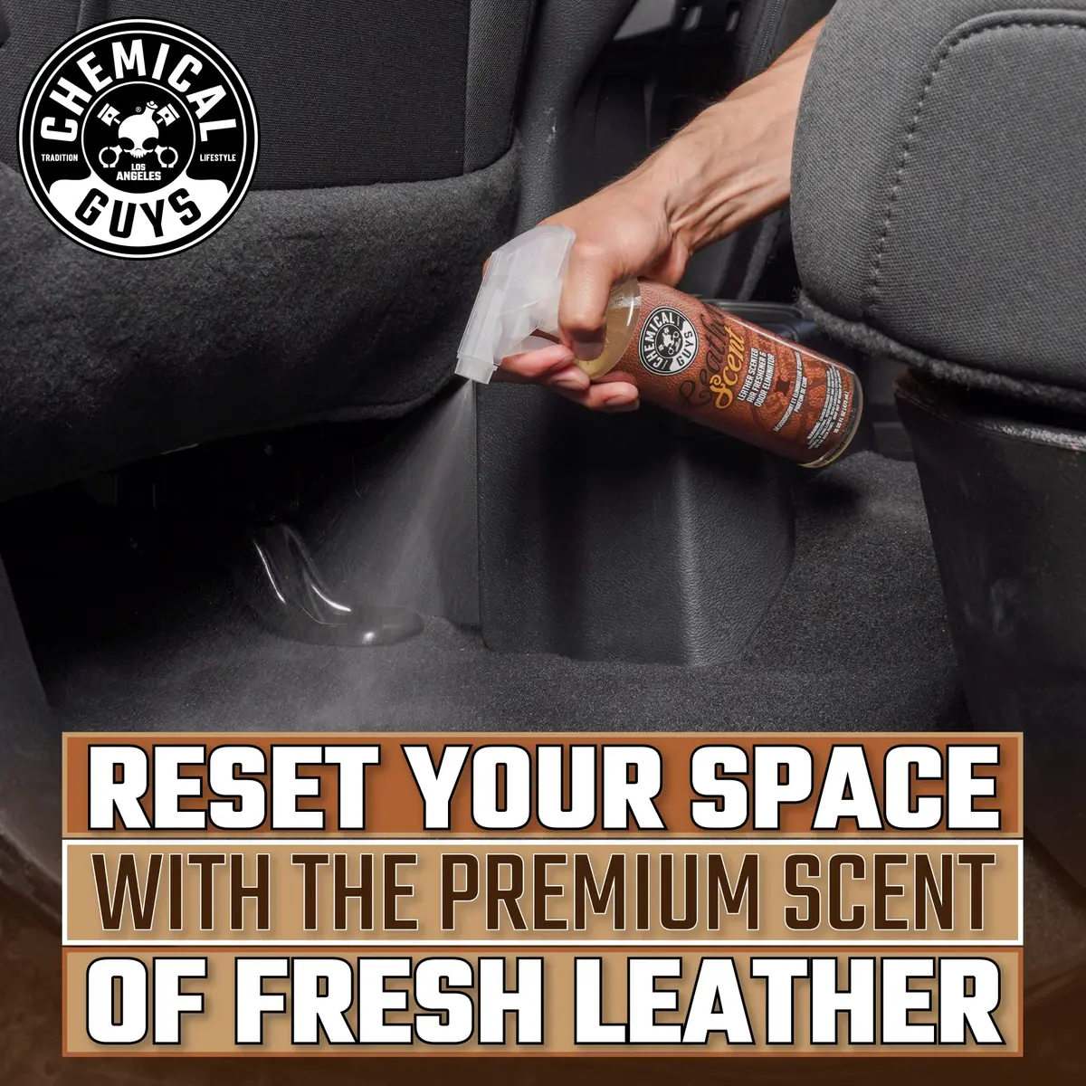 Chemical Guys Leather Scent Air Freshener & Odor Neutralizer Spray, 16 oz | Authentic Leather Fragrance for Cars & Home - view 7