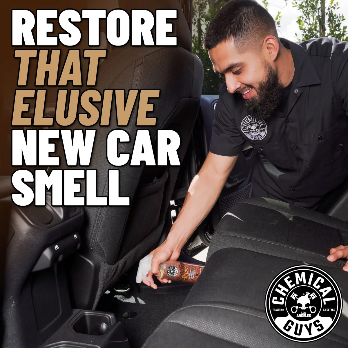 Chemical Guys Leather Scent Air Freshener & Odor Neutralizer Spray, 16 oz | Authentic Leather Fragrance for Cars & Home - view 4