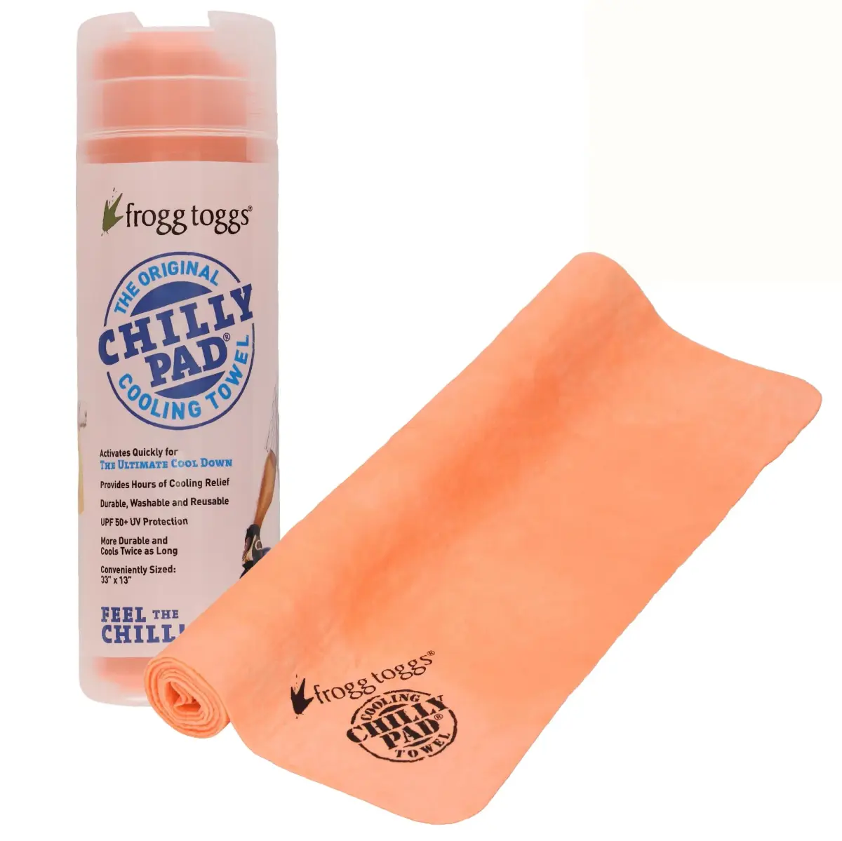 FROGG TOGGS Chilly Pad Cooling Towel 81cm x 33cm (32" x 13") | Instant Cooling Relief for Hot Weather - main product image