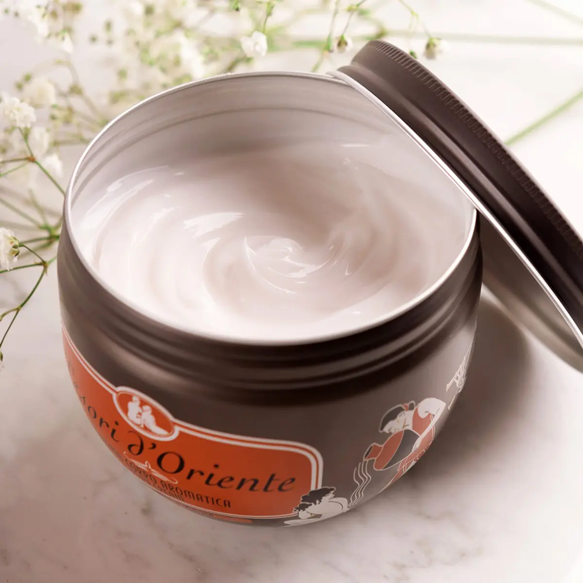 Tesori d'Oriente Body Cream Lotus Flower And Acacia Milk 300ml (10.14 Fl Oz) | Hydrating for Normal Skin - view 2