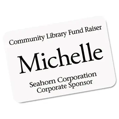 Avery® EcoFriendly Recycled Name Tags, 2-1/3" x 3-3/8", White, 160 Printable Name Badges | Made with 100% Post-Consumer Recycled Paper - view 4