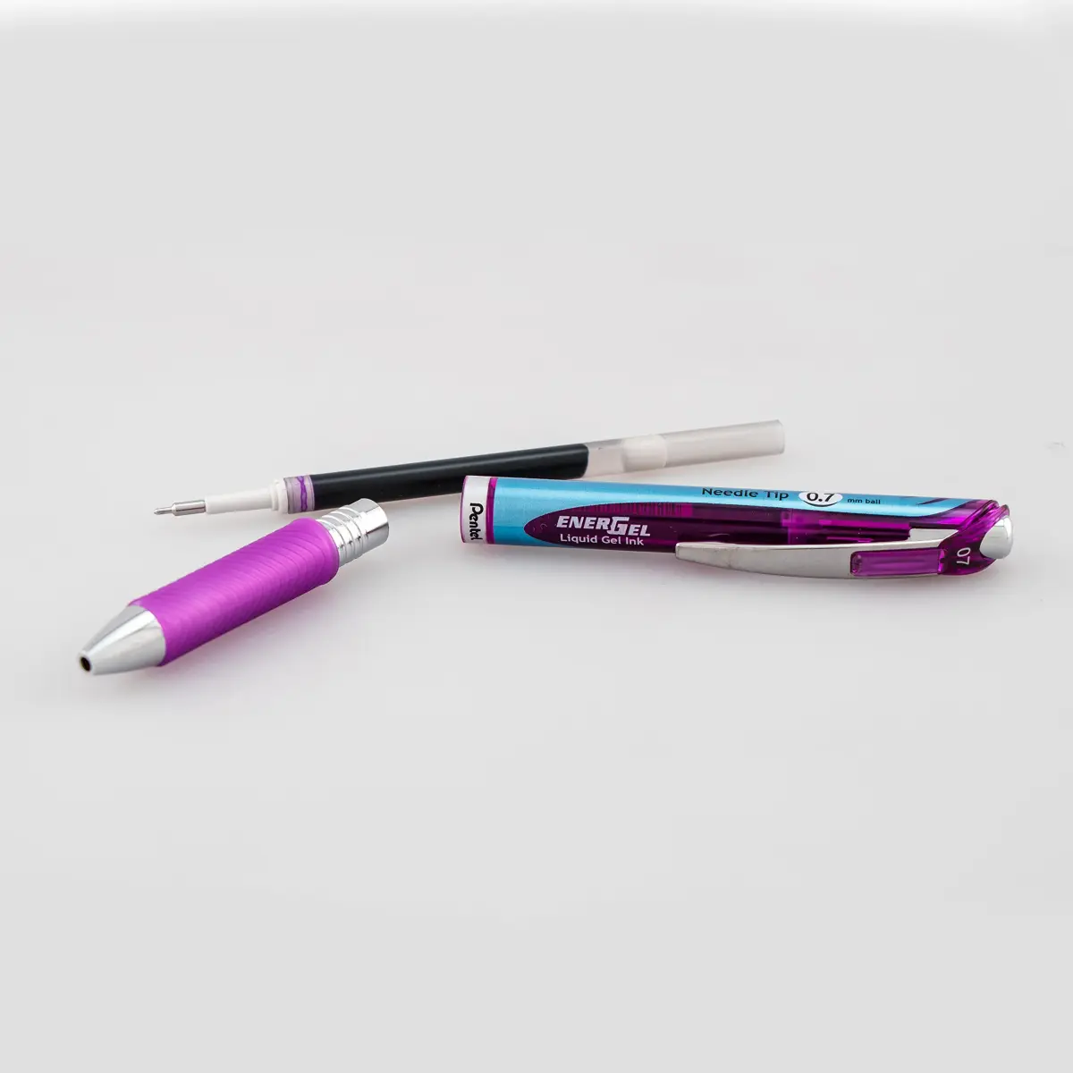 Pentel EnerGel RTX Retractable Gel Pen 0.7mm Medium Violet Ink, 2-Pack | Smooth Writing & Fast Dry - view 5