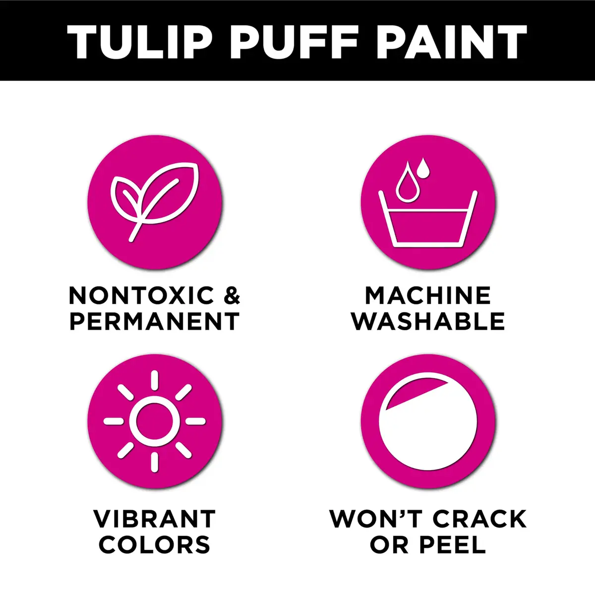 Tulip Puff Fabric Paint Shiny 'Lectric Lime 118ml (4 fl oz) | Permanent Craft Paint for Clothes, DIY Projects - view 3