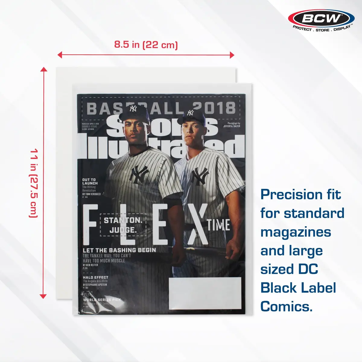 BCW Magazine Backing Boards 8.5 x 11 Inches Acid-Free 100 Count | Premium Archival Support - view 3