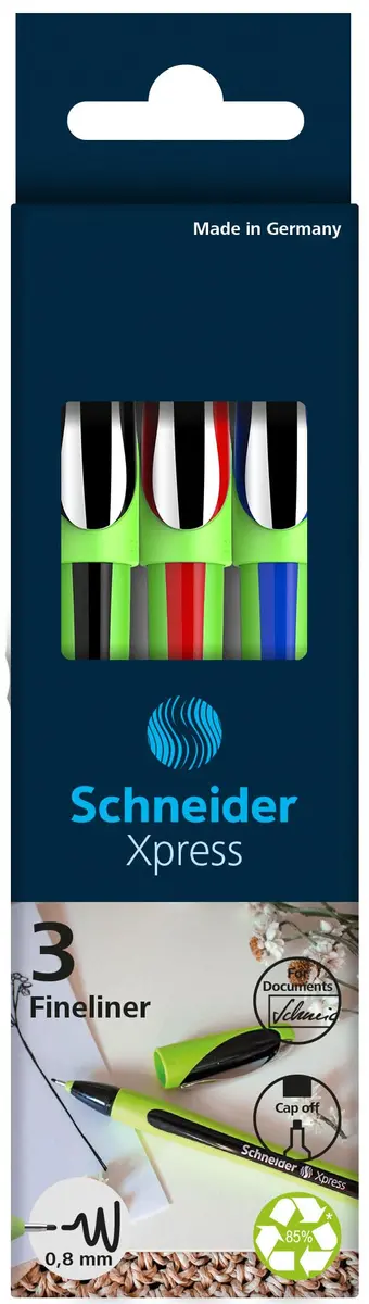 Schneider Xpress Premium Fineliner 0.8 mm | Waterproof, Ergonomic, Germany-made - view 5