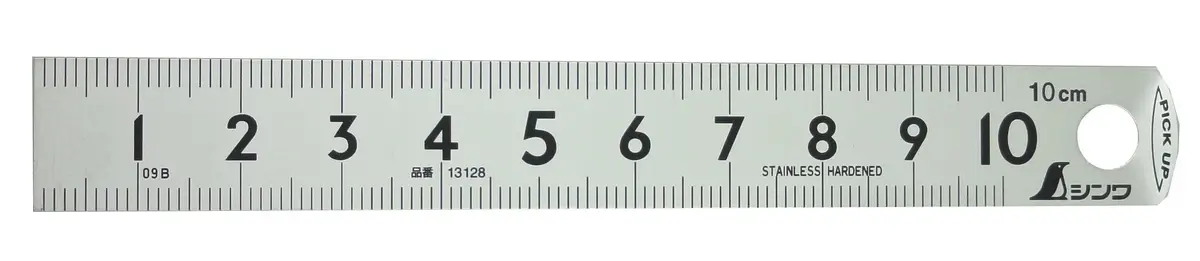 Shinwa Sokutei 13128 Pickup Scale 10 cm (3.9 inches) | Precision Measurement Tool - main product image