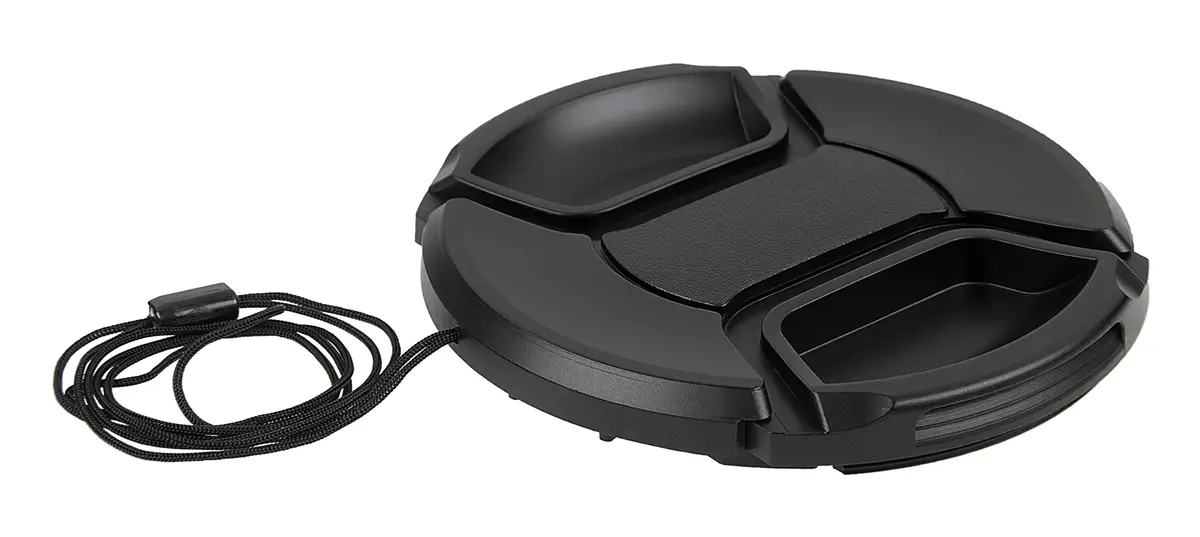 Fotodiox Inner Pinch Lens Cap, Lens Cover with Cap Keeper, 82mm | Durable Plastic Lens Protection - view 2