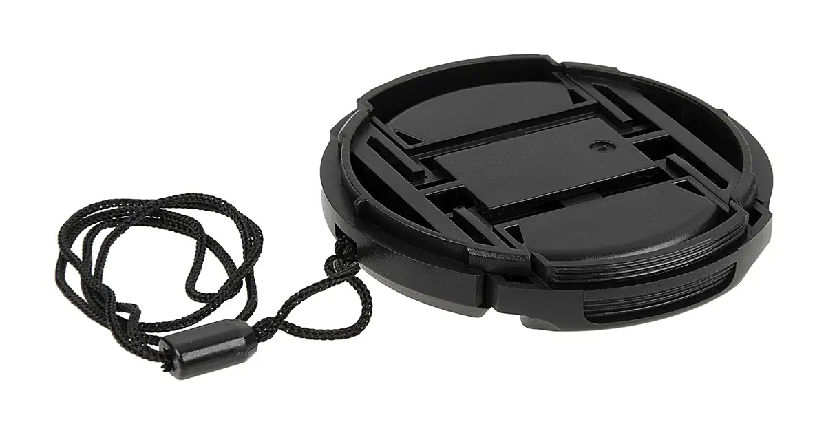 Fotodiox 55mm Inner Pinch Lens Cap | Durable Plastic Cover with Cap Keeper - view 3