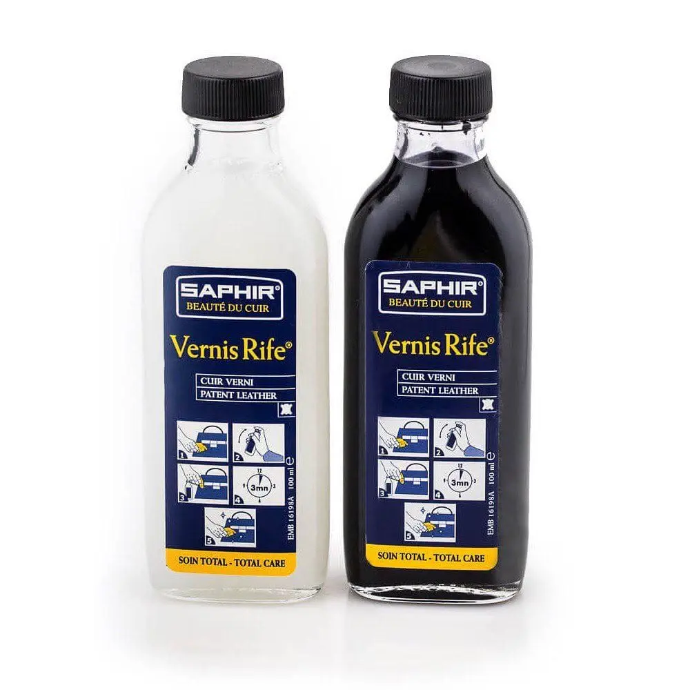 SAPHIR Vernis Rife Patent Leather Cleaner 100ml (3.38 Fl Oz) | Cleans, Shines, Protects Against Cracking - view 6