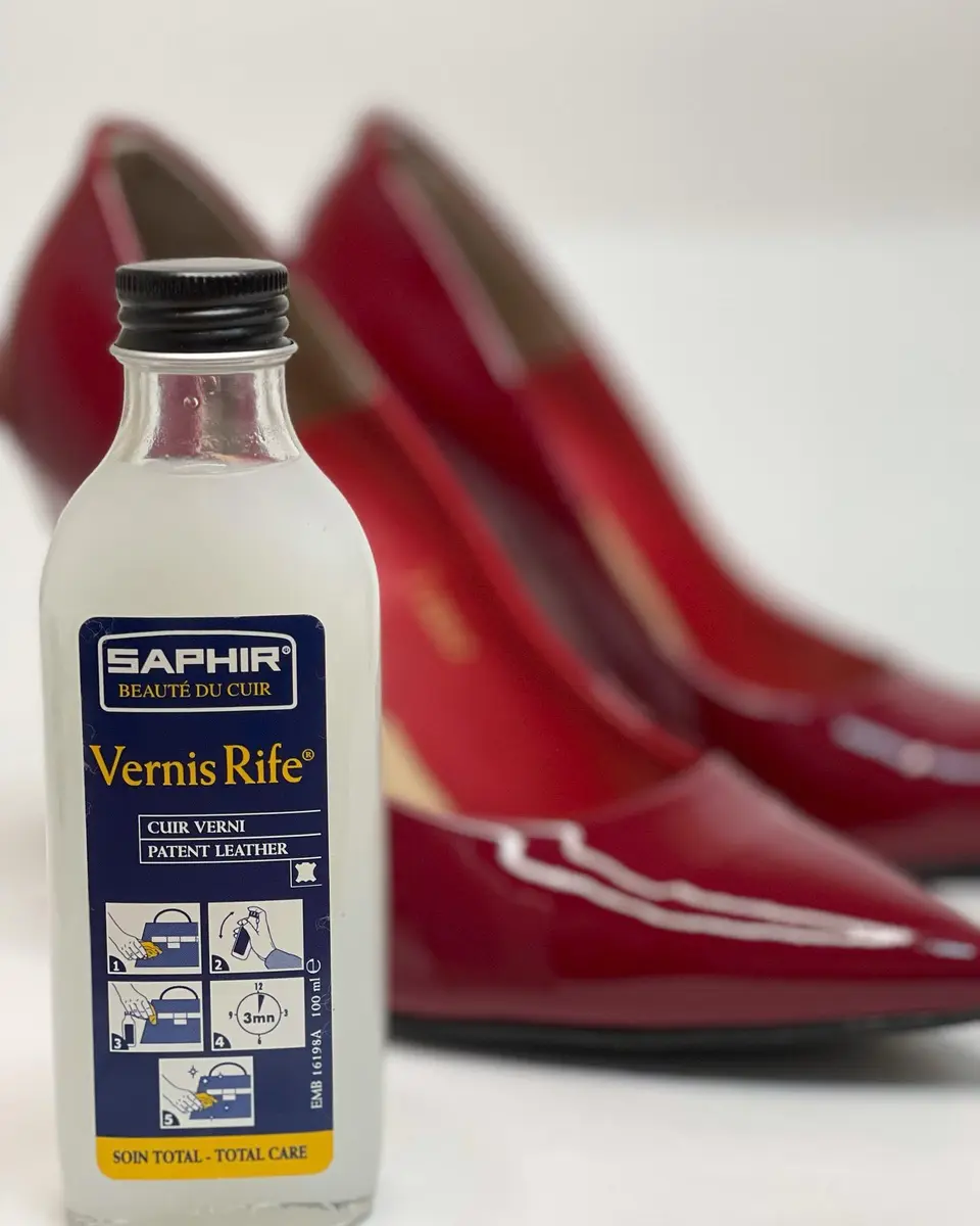 SAPHIR Vernis Rife Patent Leather Cleaner 100ml (3.38 Fl Oz) | Cleans, Shines, Protects Against Cracking - view 2