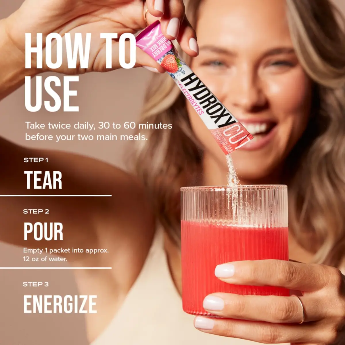 Hydroxycut Drink Mix Wildberry Blast 21 Stick Packs | Metabolism & Energy Support with Caffeine - view 6