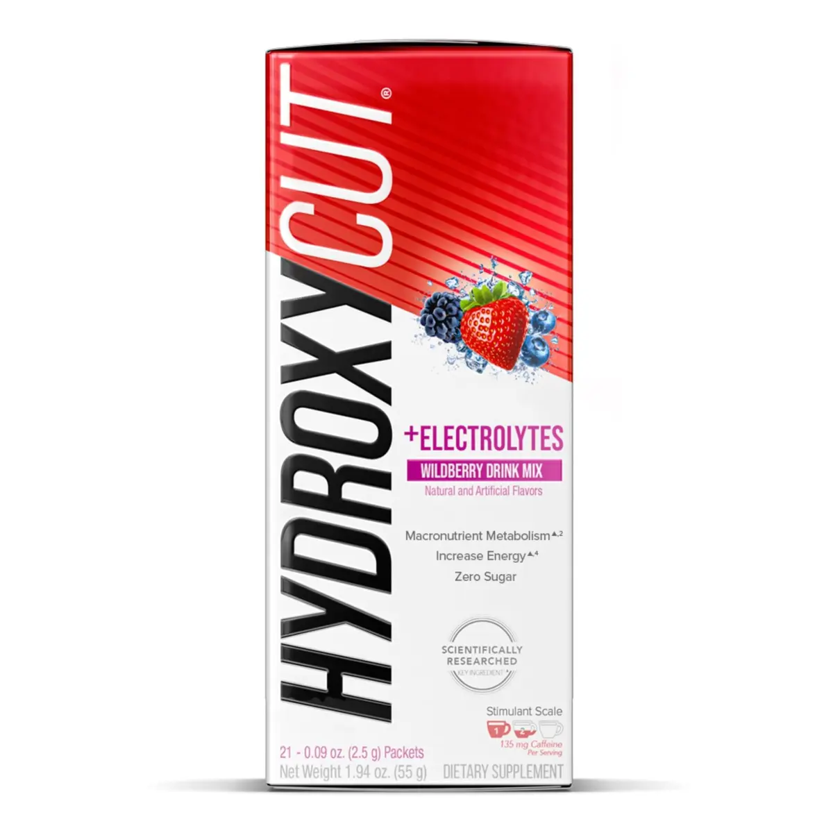 Hydroxycut Drink Mix Wildberry Blast 21 Stick Packs | Metabolism & Energy Support with Caffeine - view 8
