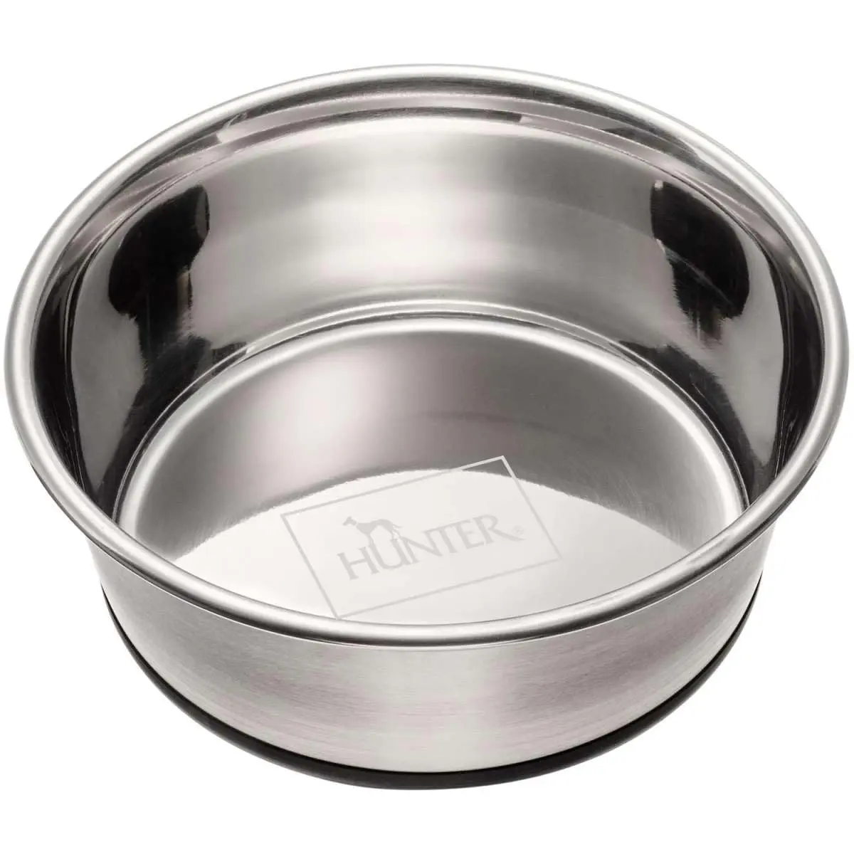Hunter Stainless Steel Dog Bowl - 2700 ML | Non-Slip, Dishwasher Safe, Medium - main product image