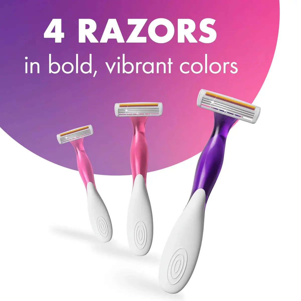 BIC Soleil 3 Scented Disposable Razors for Women, 4-Pack | 3-Blade Shave with Vitamin E Strip - view 4