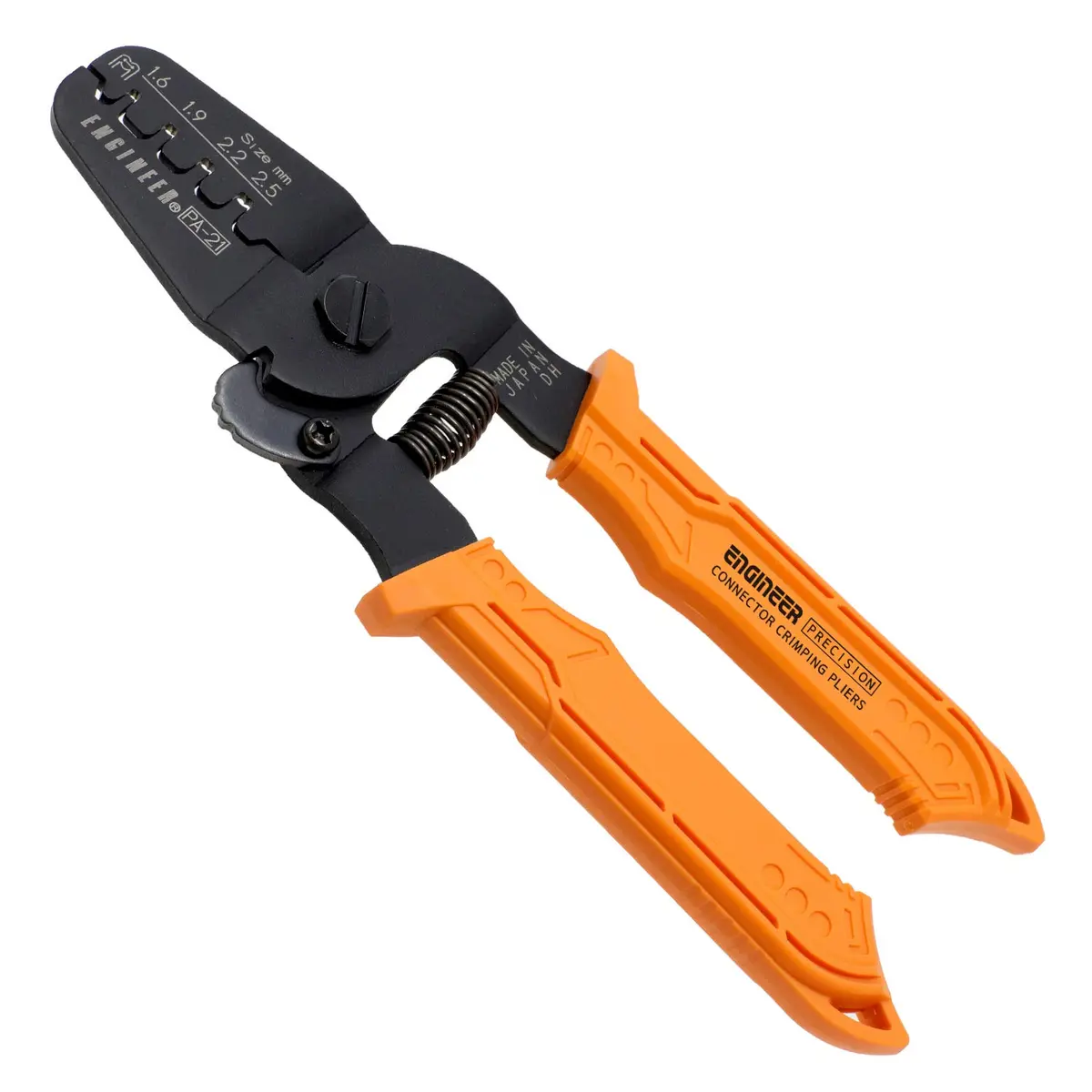 ENGINEER PA-21 Universal Connector Crimping Pliers 175mm (6.9") | Precision Die Crimping Tool for AWG #26-18 Terminals - main product image
