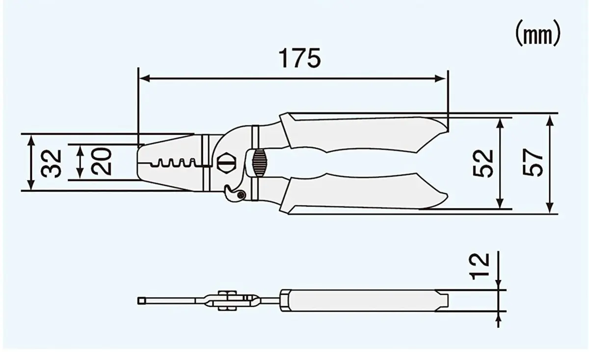 ENGINEER PA-21 Universal Connector Crimping Pliers 175mm (6.9") | Precision Die Crimping Tool for AWG #26-18 Terminals - view 6