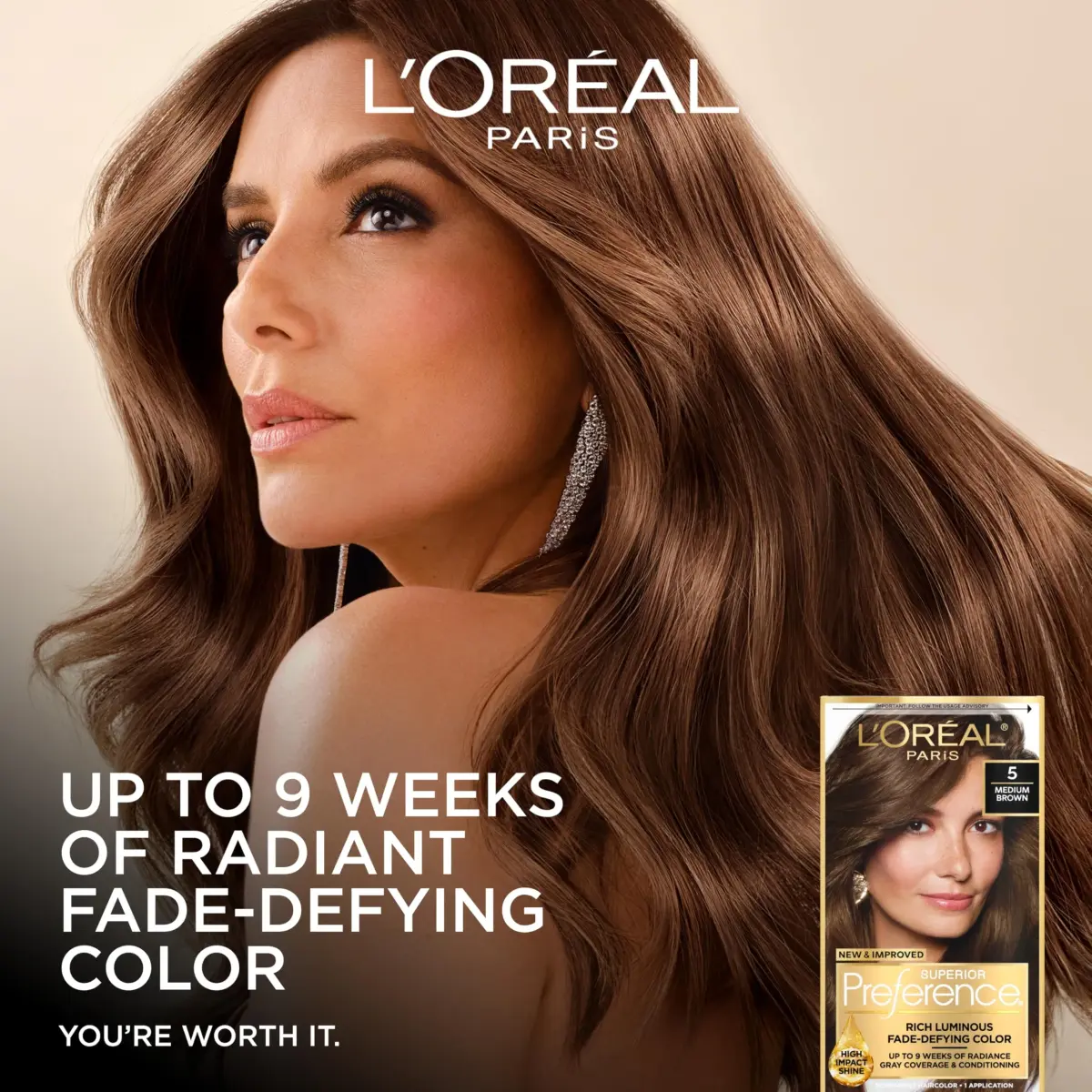 L'Oreal Paris Superior Preference Ultra Light Ash Brown Permanent Hair Color - 1 Count Pack - view 2
