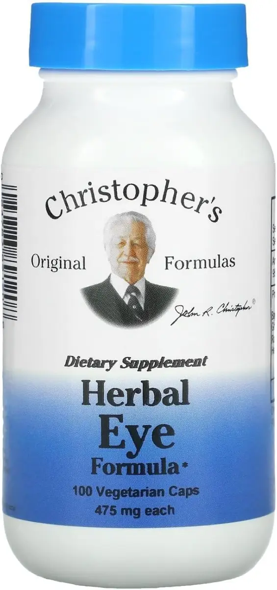 Christopher's Original Formulas Herbal Eye Formula - Natural Eye Support with Whole Food Herbs - Pack of 3 | Supports Eye Health Naturally - main product image