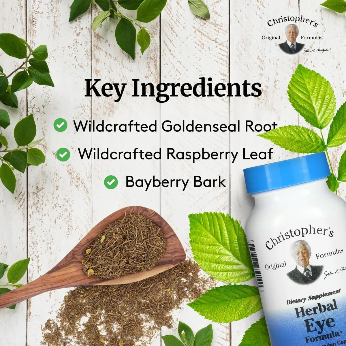 Christopher's Original Formulas Herbal Eye Formula - Natural Eye Support with Whole Food Herbs - Pack of 3 | Supports Eye Health Naturally - view 3