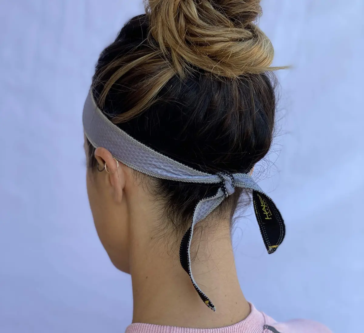 Halo Headband Halo I- Tie Sweatband for Men & Women | Moisture Wicking Dryline Fabric, Pink, One Size - view 5
