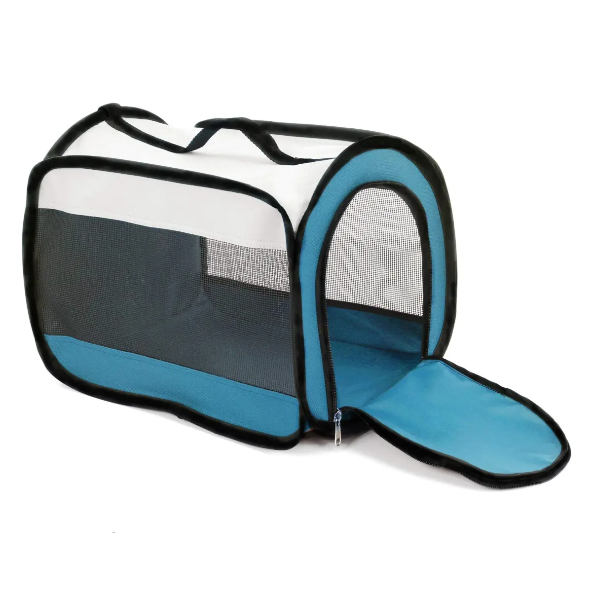 Ware Manufacturing Twist-N-Go Small Pet Carrier - Large | Durable Nylon with Scratch-Proof Screen - main product image