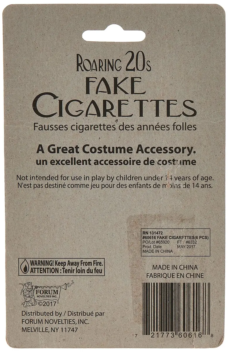Forum Novelties Fake Cigarettes (Standard) | 12-Pack, Multicolor - view 2