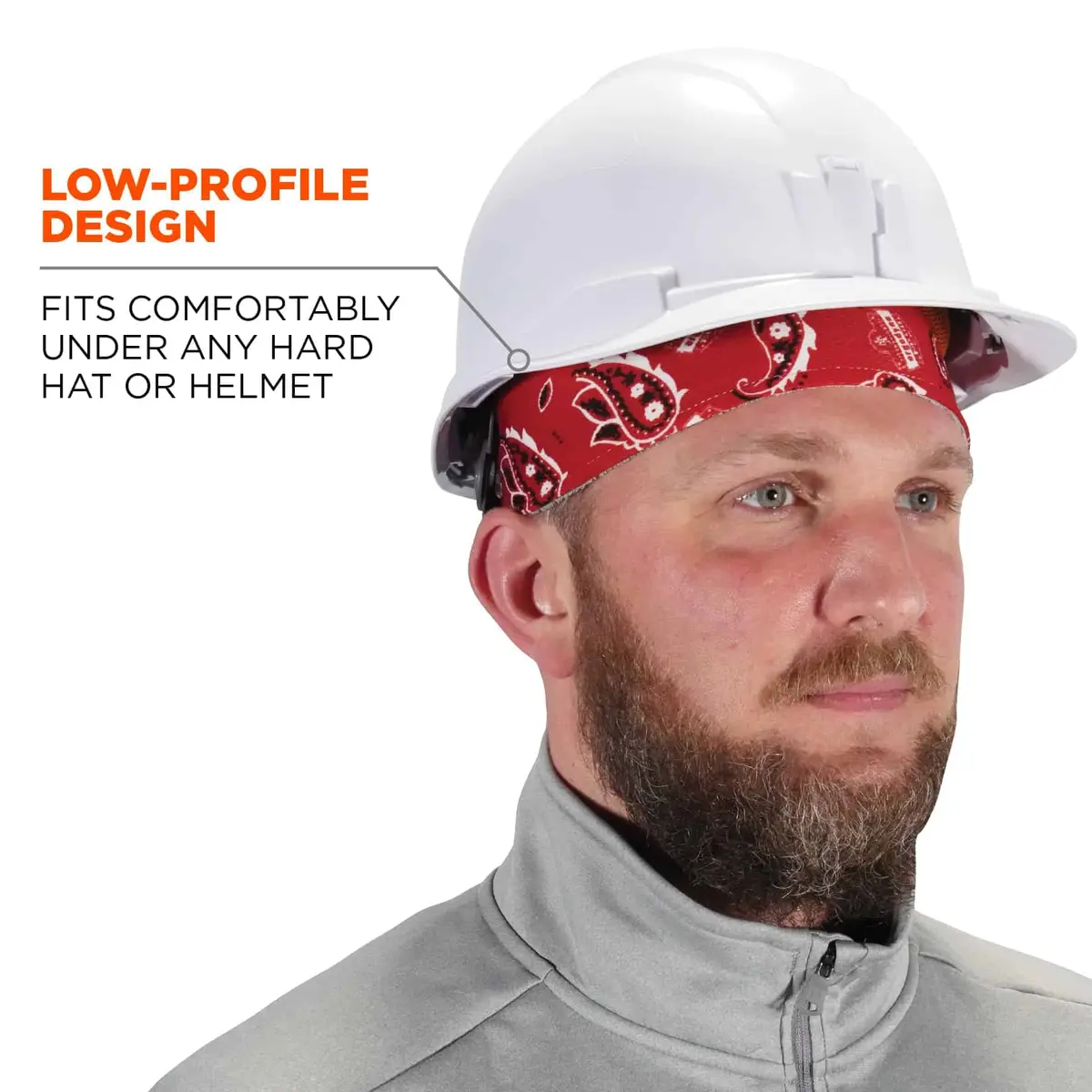 Ergodyne Chill Its 6630 Skull Cap, Terry Sweatband | Sweat-Wicking Summer Headwear for Men - view 5