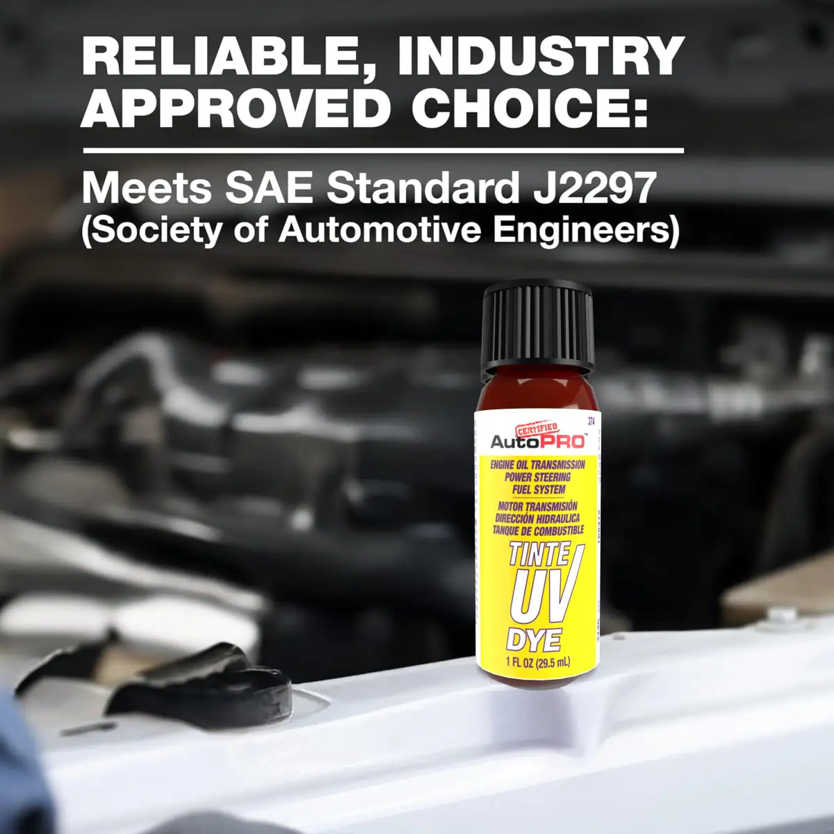 A/C Pro Certified Oil and Fuel System UV Dye Leak Detector 1 oz (29.57 ml) | Professional Grade for Cars - view 4