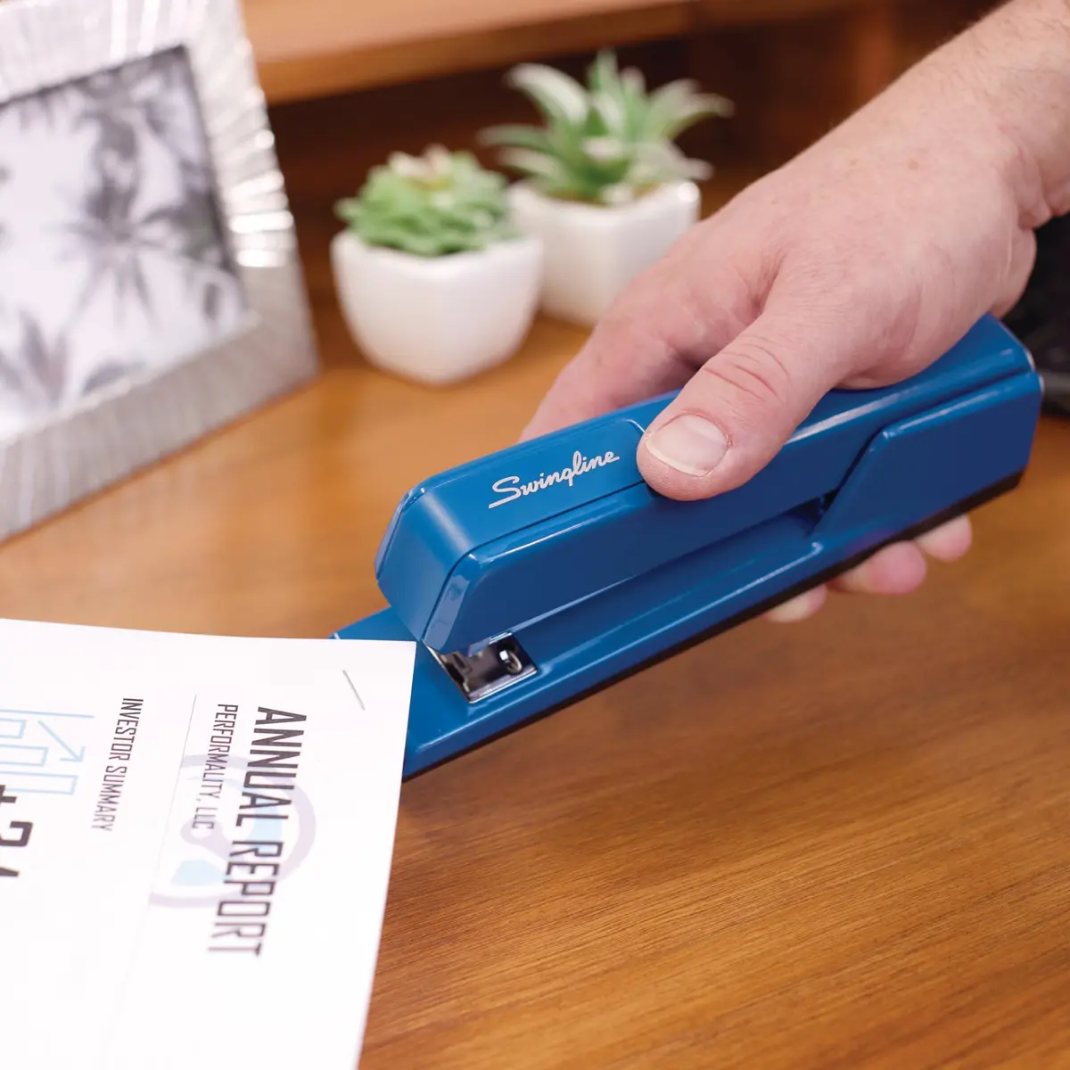 Swingline Stapler 30 Sheet Capacity | Jam-Free Metal Classic Blue (74724) - view 6