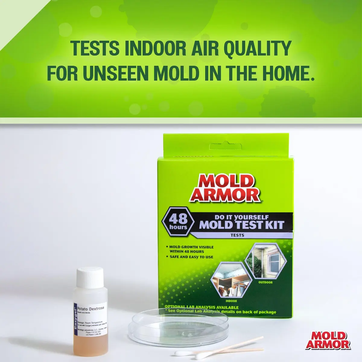Mold Armor Do It Yourself Mold Test Kit | 48-Hour Results for Indoor/Outdoor Air Quality & Surface Spores - view 6
