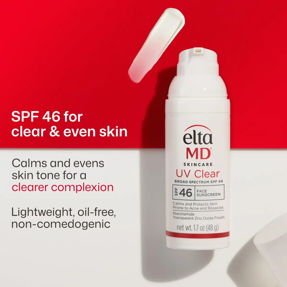 EltaMD UV Clear Untinted Face Sunscreen SPF 46 50ml (1.7 Fl Oz) | Calms and Protects Acne-Prone Skin - view 2