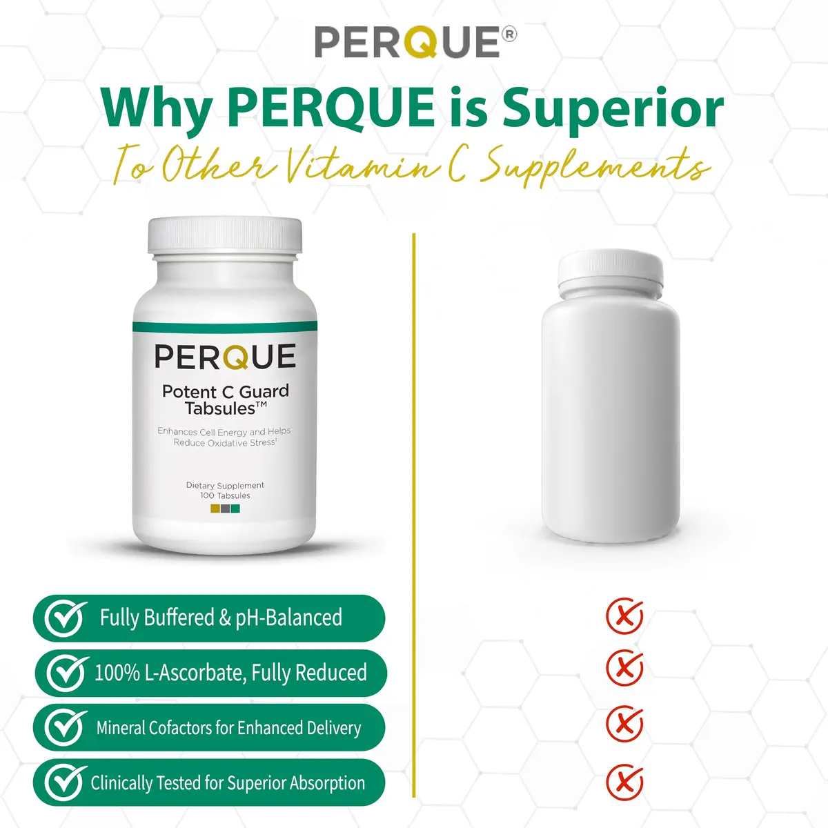 PERQUE Potent C Guard 1000 mg | Vegetarian Vitamin C Supplement for Adults in India - view 7