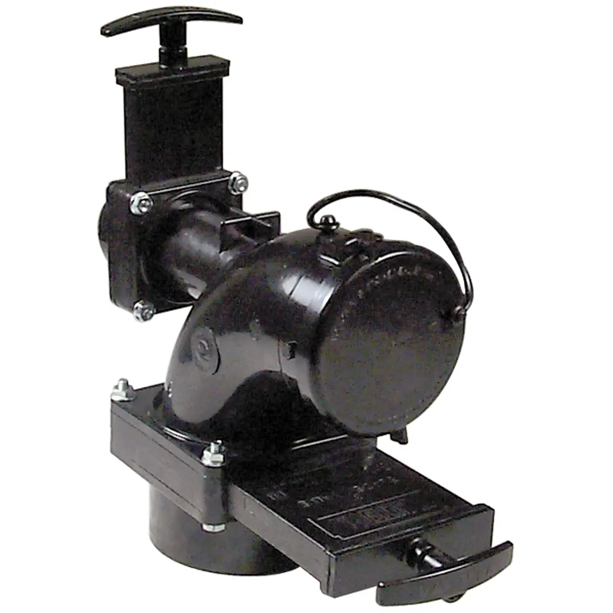 Valterra T68 Rotating Valve 3" Hub x 1-1/2" Hub x 3" Bayonet Cap Black | RV Sewer Fitting for Secure Waste Disposal - main product image