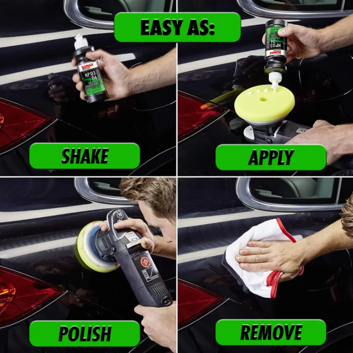 Sonax Nano Polish 03/06 (250 ml) | High-Gloss Car Paint Finish, Silicone-Free, Medium Abrasive (1500 grit) - view 4