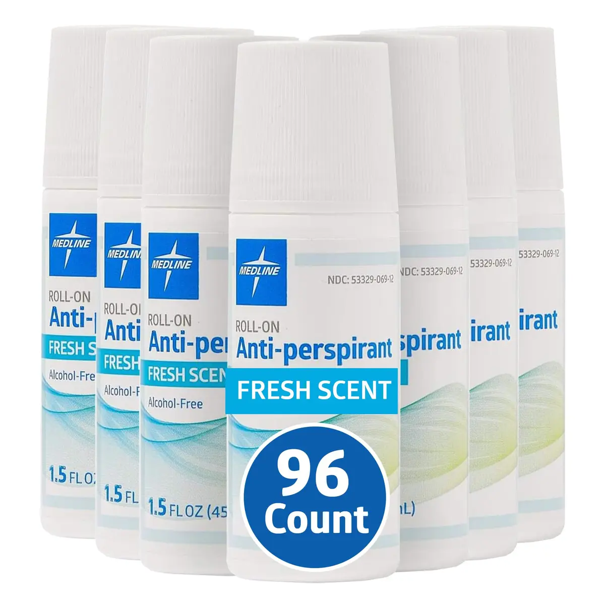 Medline MedSpa Roll-On Antiperspirant 1.5 oz | Long-Lasting Sweat & Odor Protection - main product image