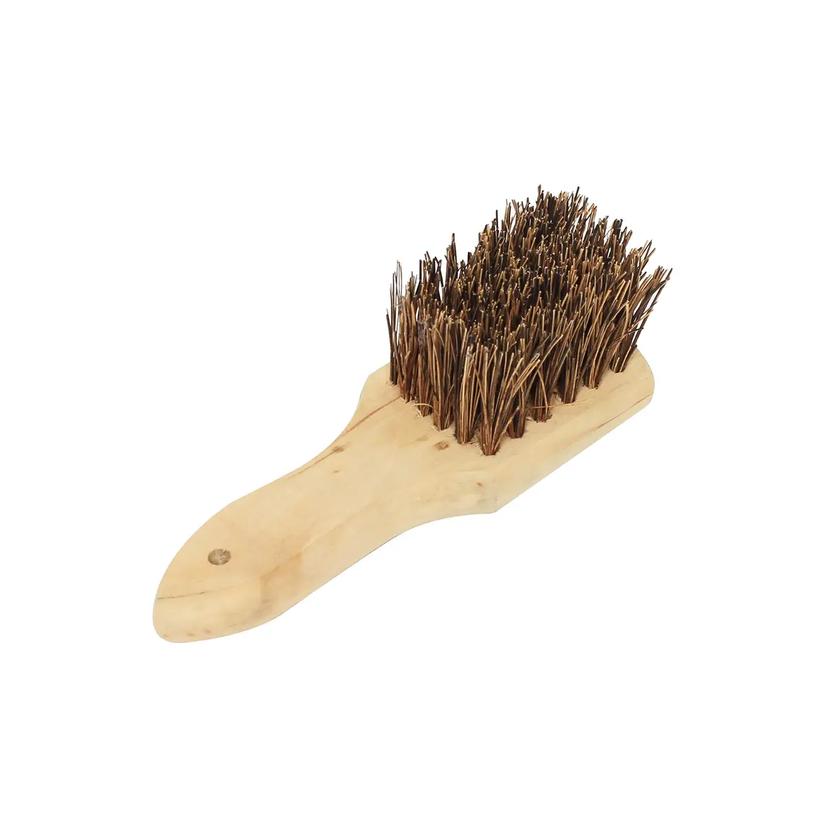 Thunder Group Palmyra Wok Brush with Wooden Handle, 8-Inch (20 cm) | Durable Natural Bristles for Efficient Cleaning - main product image