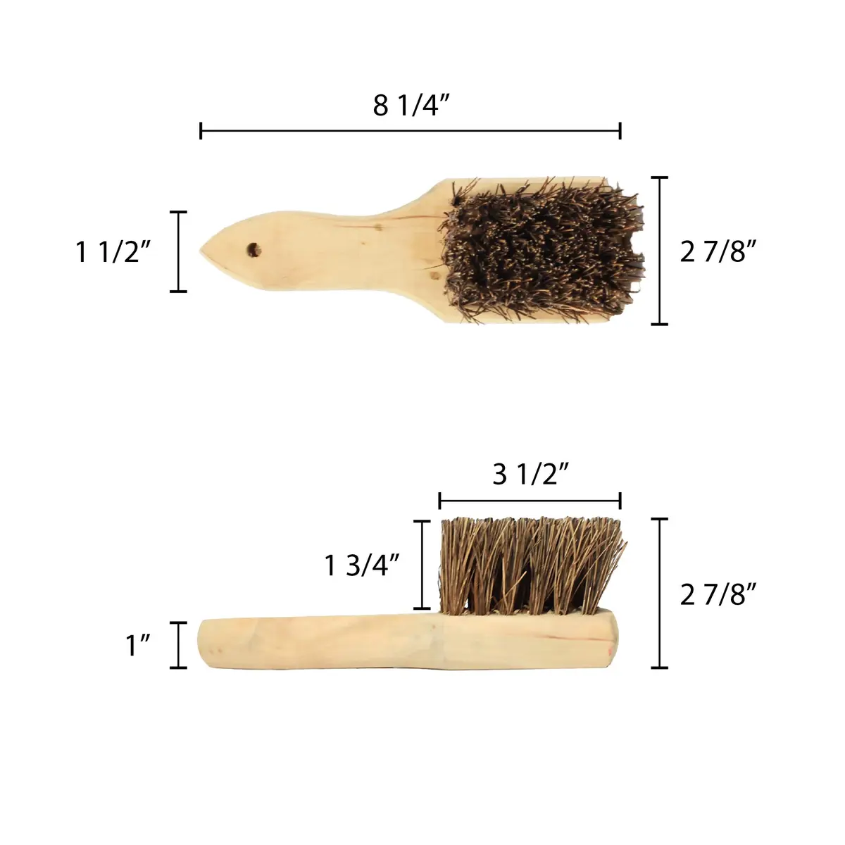 Thunder Group Palmyra Wok Brush with Wooden Handle, 8-Inch (20 cm) | Durable Natural Bristles for Efficient Cleaning - view 2