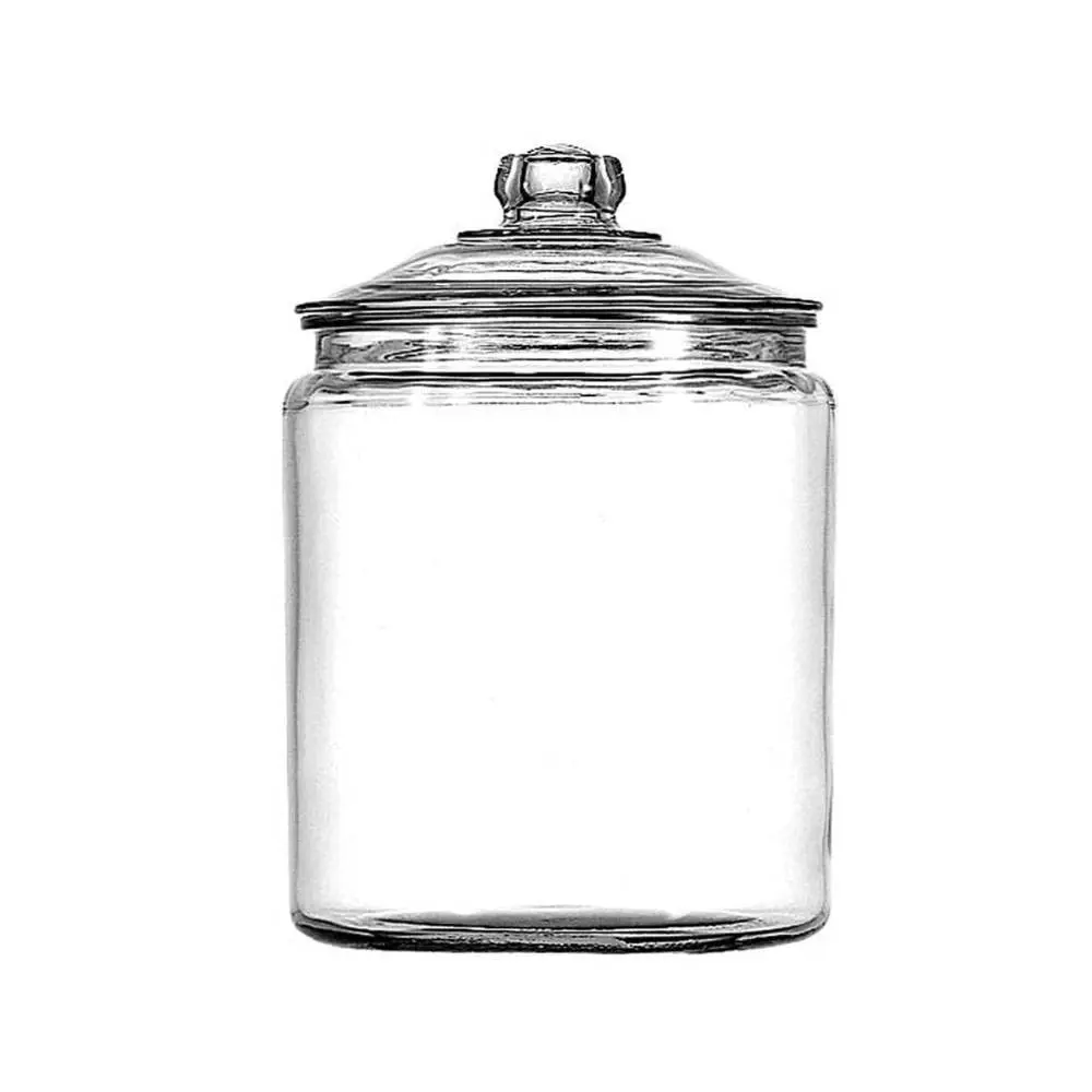 Anchor Hocking Heritage Hill Glass 0.5 Gallon Storage Jar | Classic Kitchen Storage - main product image