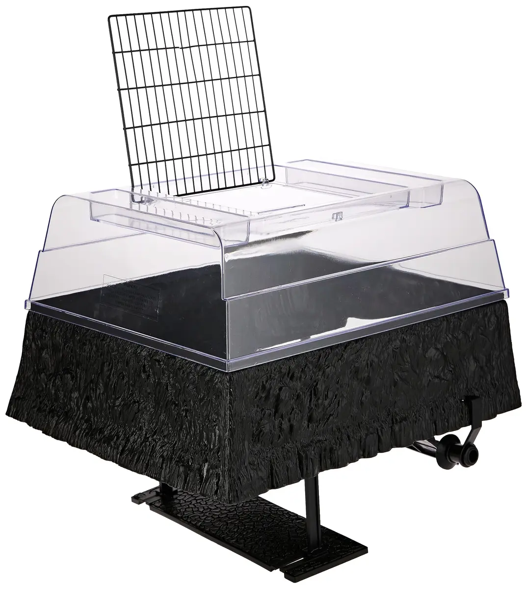 Penn-Plax Reptology Turtle Topper – Above Tank Basking Platform for 55 Gallon Tanks, Black - view 3