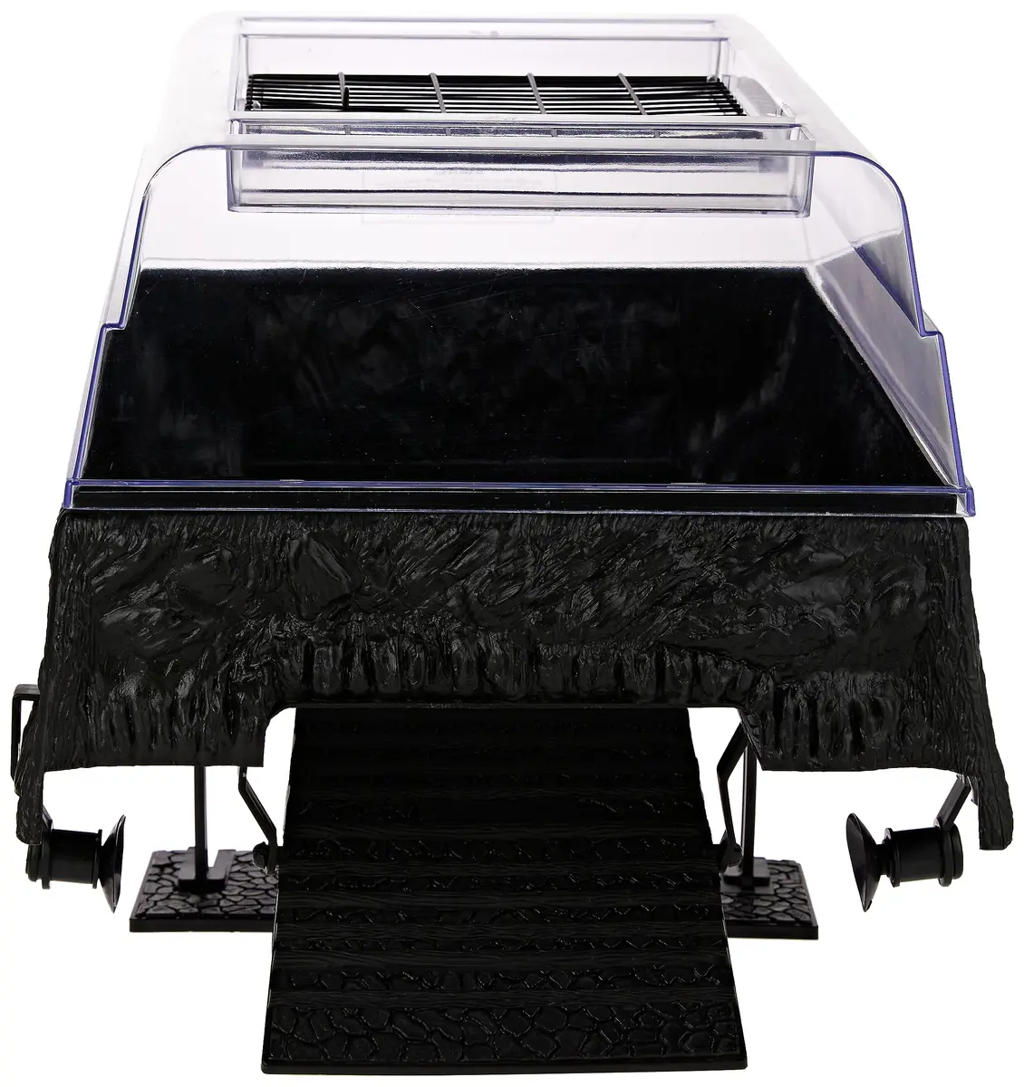 Penn-Plax Reptology Turtle Topper – Above Tank Basking Platform for 55 Gallon Tanks, Black - view 4