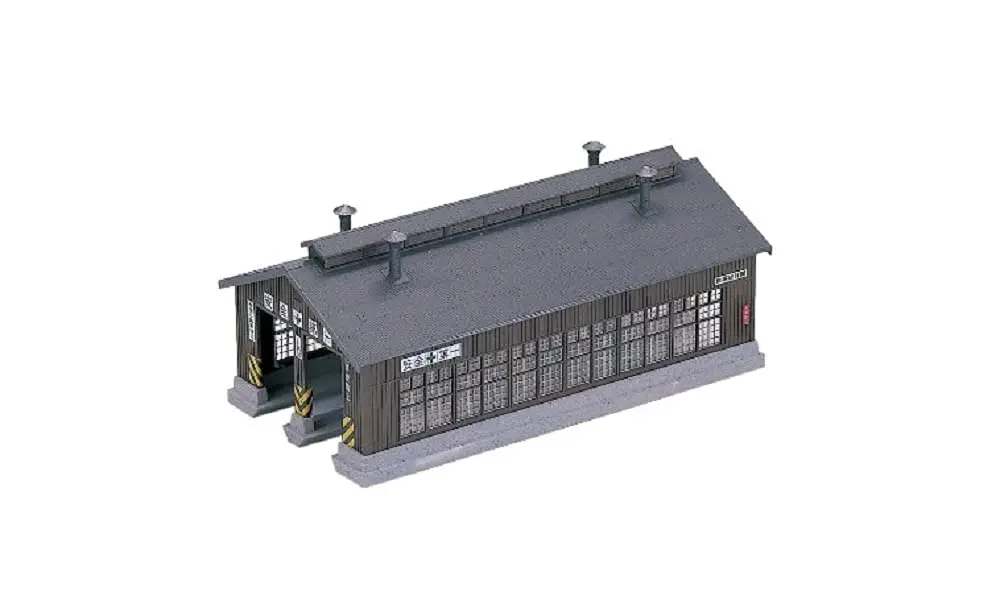 Kato N Scale Unitrack 2-Stall Engine House Kit | Model Railway Building for Enthusiasts - main product image