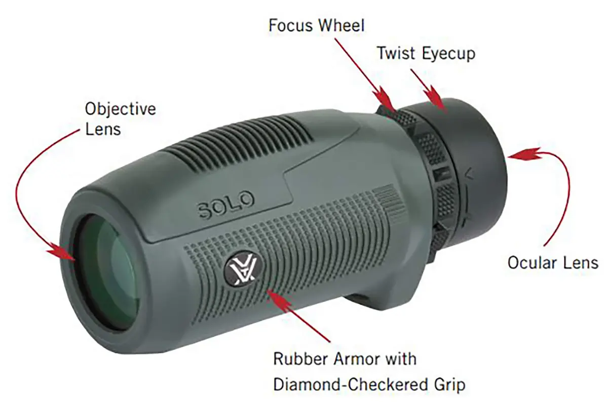 Vortex Solo 8x25 Monocular | Fully Multi-Coated Lenses, Waterproof & Fogproof - view 5