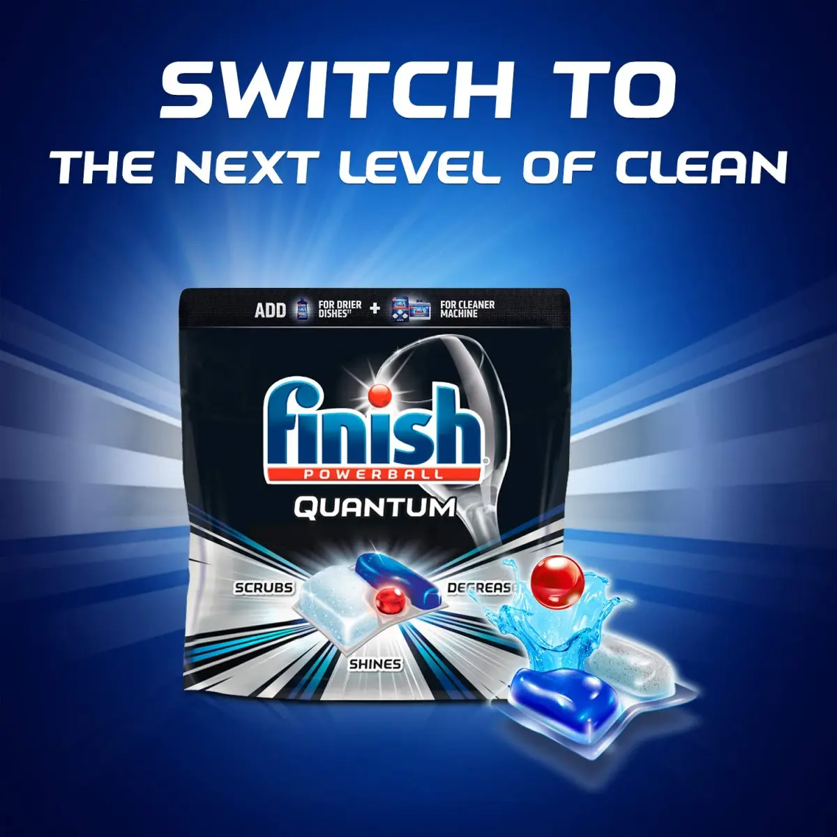 Finish Gelpacs Dishwasher Detergent, Orange Scent, 32 Count | World's #1 Recommended Brand - view 6