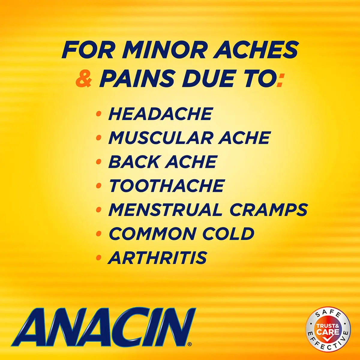 ANACIN Aspirin & Caffeine Tablets 300 Count | Fast Headache & Pain Relief - view 5