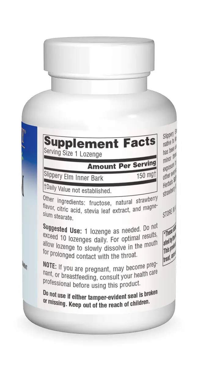 Planetary Herbals Slippery Elm Lozenges, Strawberry, 200 Count | Soothes Throat & Supports Immunity - view 3
