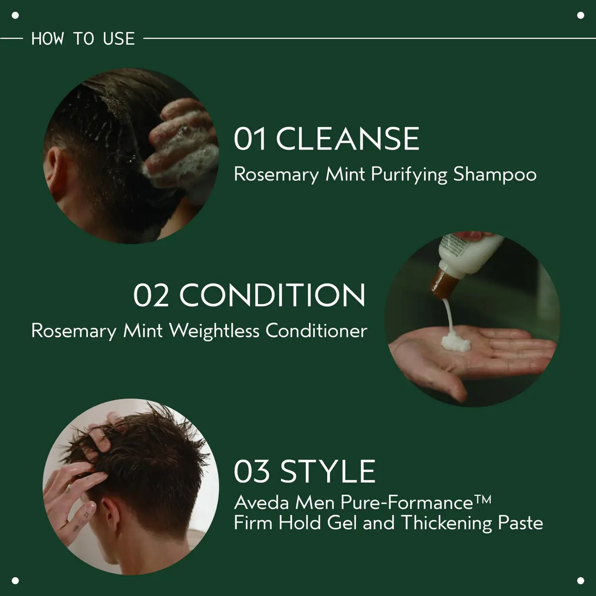AVEDA Men Pure-Formance Firm Hold Hair Gel 150 ml (5 Fl Oz) | Maximum Hold, Control, Shine - view 6